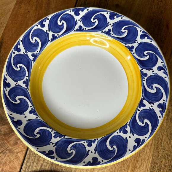 Large Rim Soup Bowl Splash by Herend Village Pottery Hungary - Picture 2 of 6